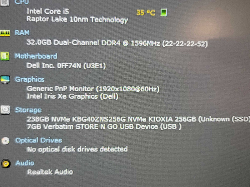 Dell Precision 3480| i5-1345U| 32GB DDR4| 256GB SSD READ β Lap200