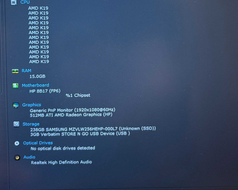 HP ProBook 445 G9 AMD Ryzen 5 5625U 16GB DDR4 RAM 256GB NVMe SSD  Lap200