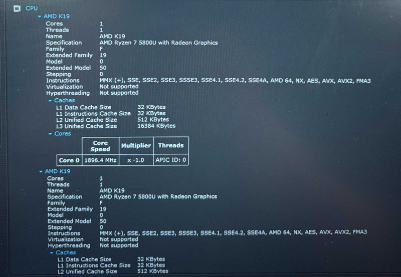 HP ProBook 445 G8 AMD Ryzen 7 5800U 16GB DDR4 RAM 256GB NVMe SSD