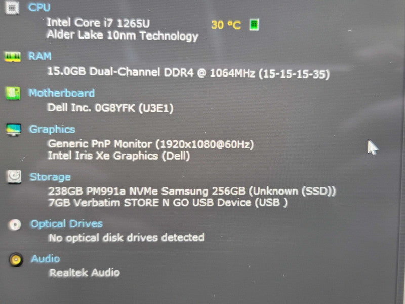 Dell Latitude 7430| i7-1265U| 16GB DDR4| 256GB SSD BIOS LOCKED  β Lap200
