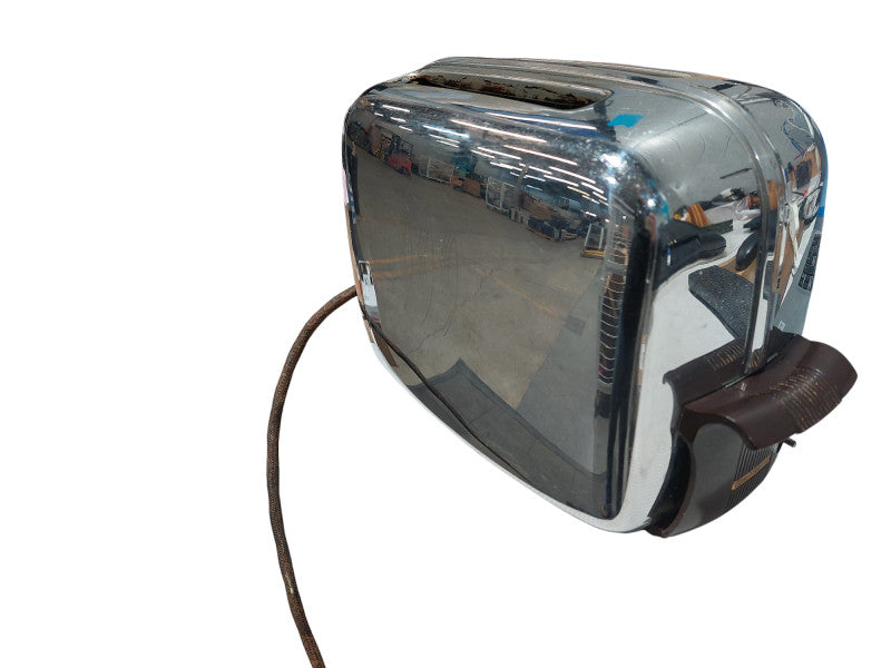 Vintage Toastmaster Automatic Pop-Up 2 Slice Chrome Toaster  Model: 1B14 =