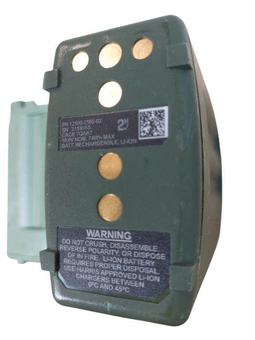 2- Harris PRC-152 Battery Tri Charging Li-Ion Battery PN: 12500-2500-02 =