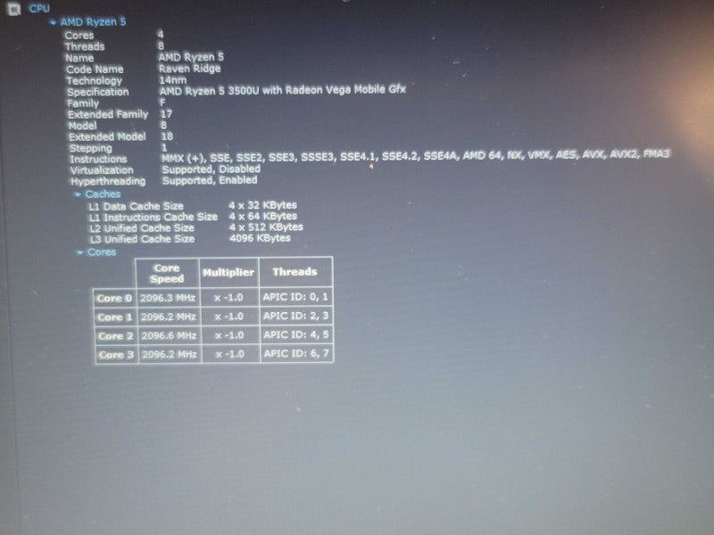 Lenovo IdeaPad L340-15API| Ryzen 5 3500U| 8GB DDR4| 256GB SSD NO BATTERY  β BudLap