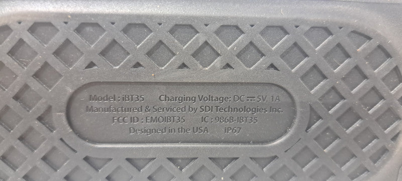 iHome iBT35 Ruggedized Bluetooth Speaker W/ IP67 Waterproof Rating