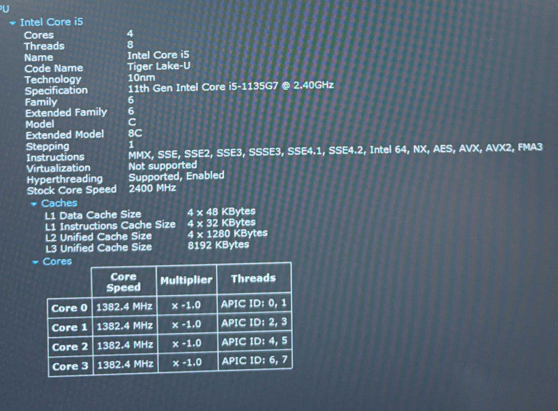 Dell Latitude 5420 i5-1135G7 16GB RAM 256GB SSD No Power Adapter READ! Q