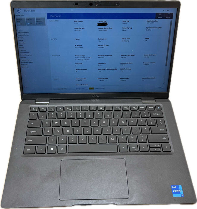 Dell Latitude 7420 i7-1185G7 16GB RAM BIOS Locked For Parts/Repair READ!  Lap200