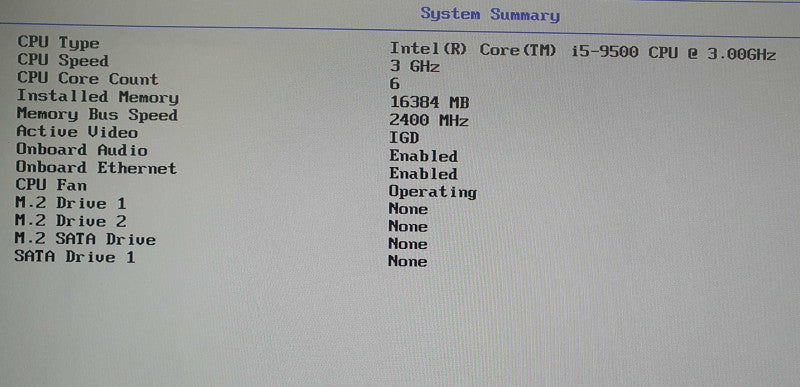Lenovo ThinkCentre M920X USFF, i5-9500 @ 3GHz, 16GB DDR4, No HDD/OS