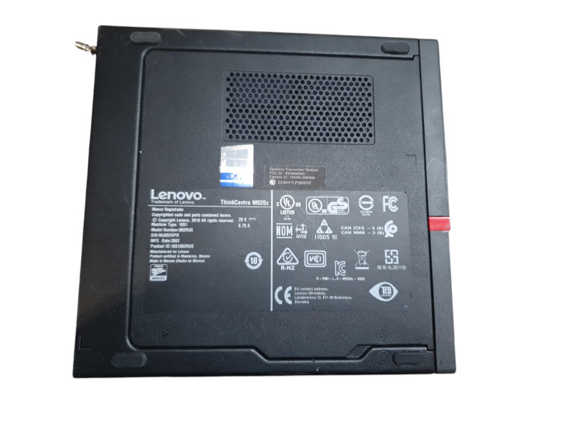 Lenovo ThinkCentre M920X USFF, i5-9500 @ 3GHz, 16GB DDR4, No HDD/OS