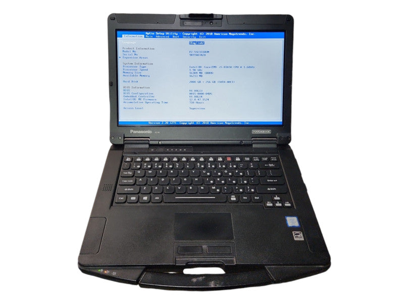 Panasonic Toughbook FZ-55, i5-8365U, 16GB RAM, 2TB+256GB, 710 Hours  Lap200