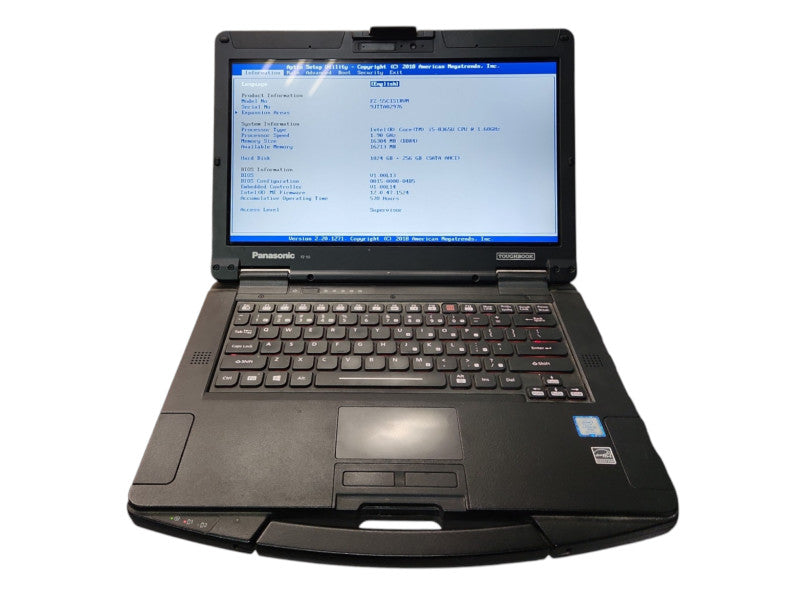 Panasonic Toughbook FZ-55, i5-8365U, 16GB RAM, 1TB+256GB, 570 Hours  Lap200