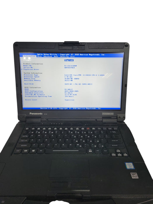 Panasonic Toughbook FZ-55, i5-8365U, 16GB RAM, 1TB+256GB, 320 Hours Q! Lap200