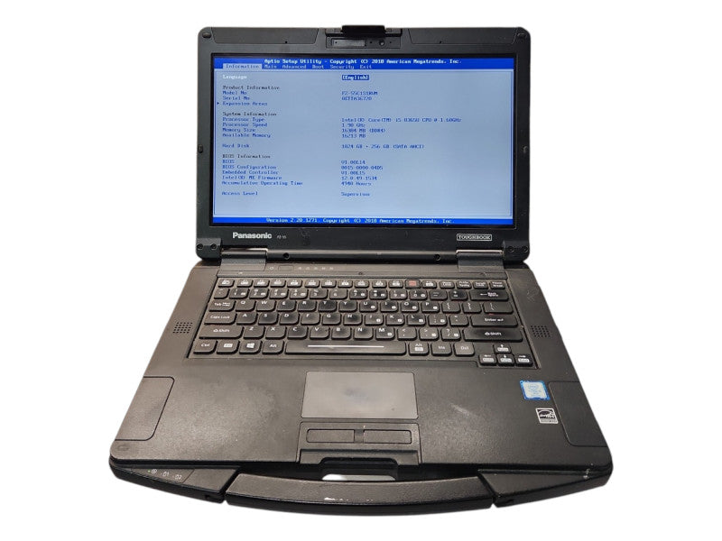 Panasonic Toughbook FZ-55, i5-8365U, 16GB RAM, 1TB + 256GB, 4940 Hours Q Lap200