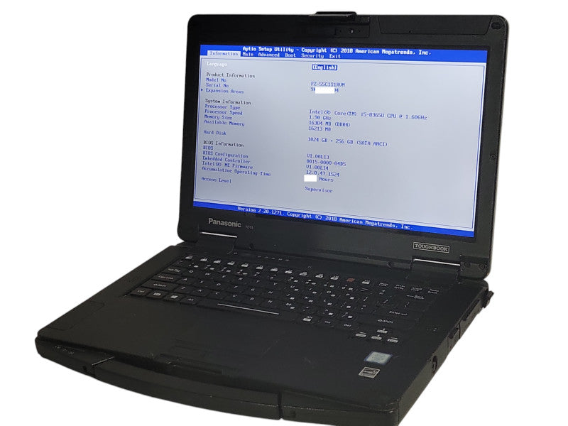 Panasonic Toughbook FZ-55 Touch i5-8365U, 16GB DDR4 1TB+256GB SSD 7060 Hours Q_ Lap200