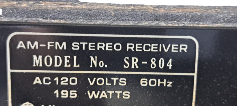 Vintage Hitachi SR-804 AM/FM Stereo Receiver
