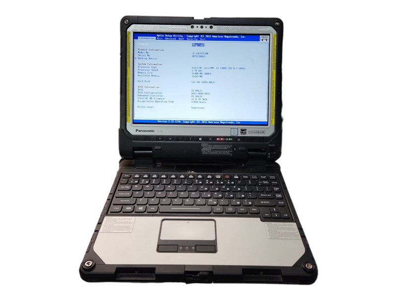 Panasonic Toughbook CF-33, i5-7300U, 16GB RAM, 512GB, 11470 Hours Q Lap200