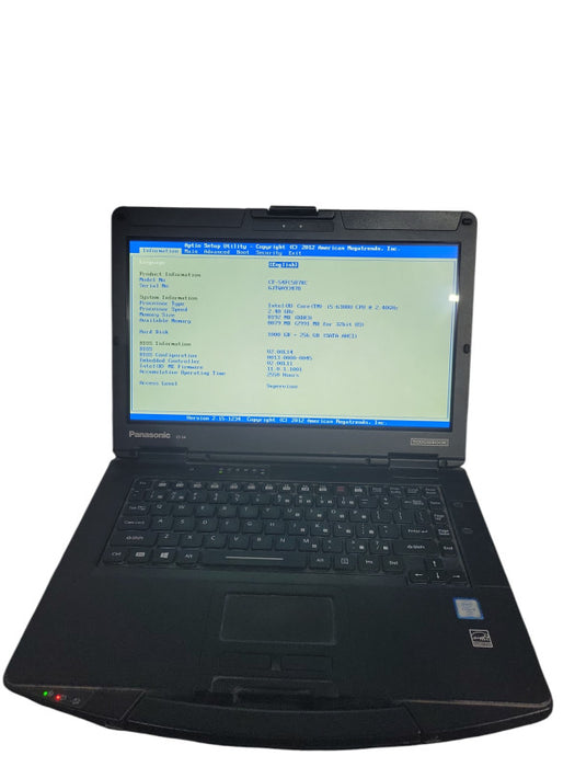 PANASONIC ToughBook CF-54 - Core i5-6300U 8GB RAM 1TB + 256GB 2550HRS ! Lap200