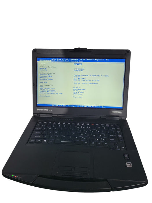PANASONIC ToughBook CF-54 - Core i5-5300U 8GB RAM 1TB + 256GB 2450HRS ! Lap200