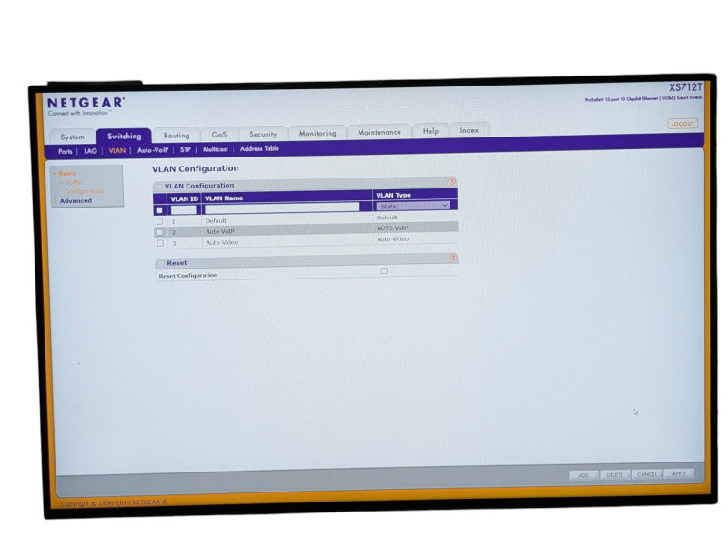 NETGEAR X5712T 12 Port 10 Gibabit 10GbE Smart Web Managed Switch  -