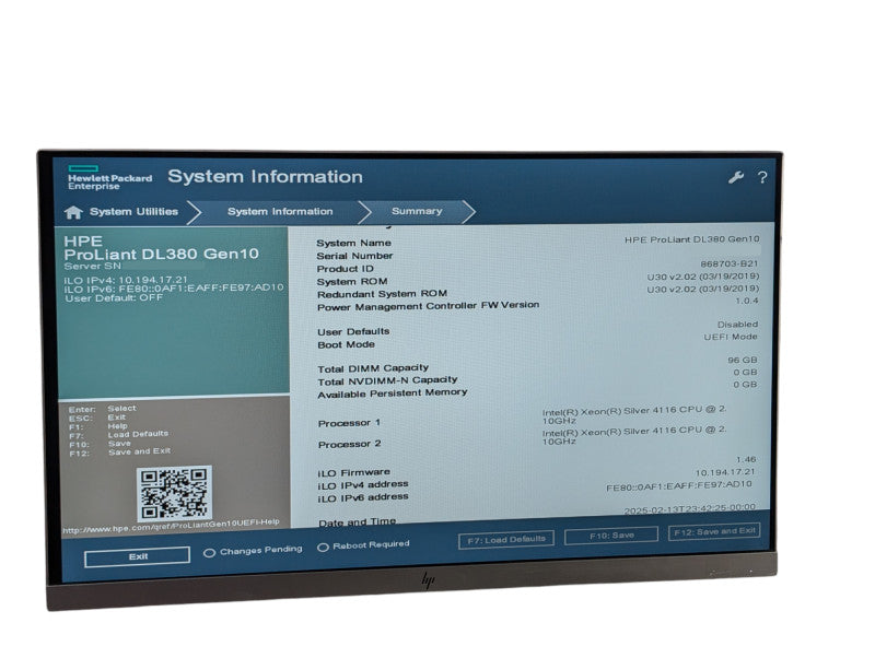 HPE ProLiant DL380 Gen10 2x Xeon Silver 4116 96GB RAM | P408i-a Gen10 -