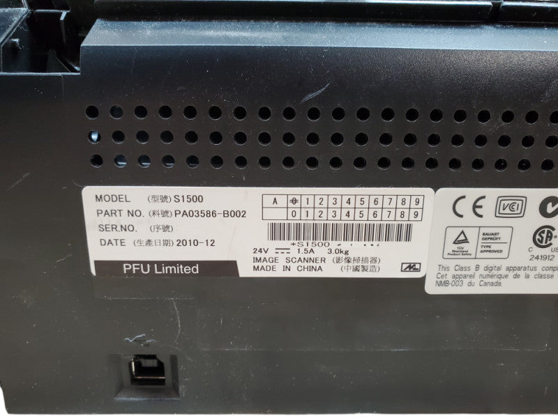 Fujitsu ScanSnap S1500 | Document Sheet-Fed Scanner | *READ*