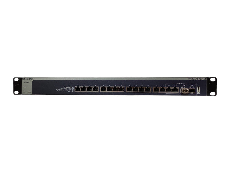 NetGear ProSafe XS716T 16-Port 10 Gigabit 2x SFP+ Smart Managed Switch