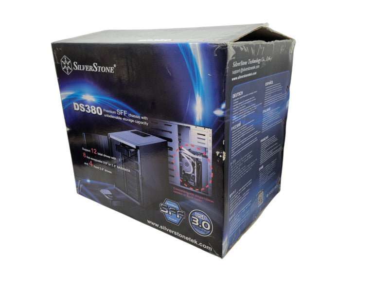 SilverStone DS380 8-Bay Mini-ITX Case (OPEN BOX) %