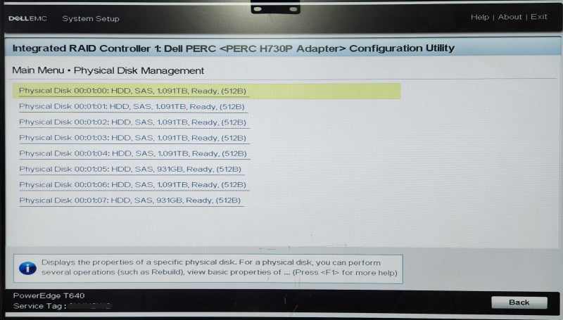 Dell PE T640 32x2.5", 2x Xeon Bronze 3104, 128GB DDR4, 6x 1.2TB & 2x 1TB SAS