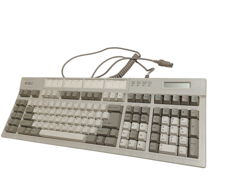 Vintage Focus Electronics 50001 Keyboard 5 Pin FCC ID: FSQ4VY FK-5001 =