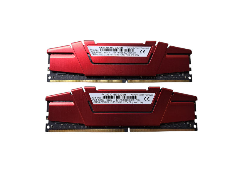 G.Skill Ripjaws V 32GB PC4-17000 (2x16GB) DDR4 Memory | F4-2133C15D-32GVR