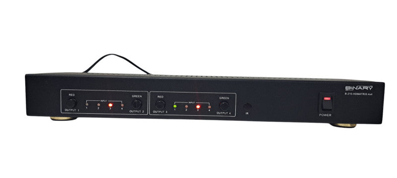 Binary B-210-HDMATRIX 4x4 Switch W/ Power adapter