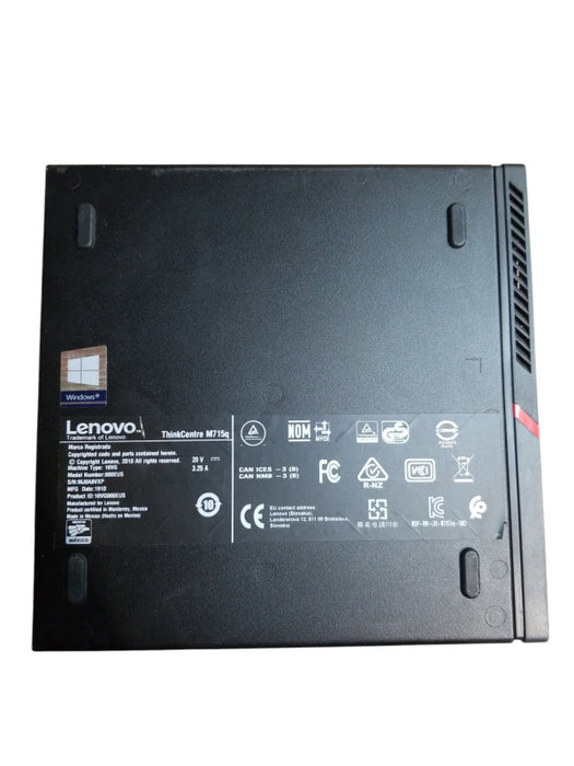 Lenovo ThinkCentre M715q USFF AMD Ryzen 3 PRO 2200GE 8GB - NO HDD