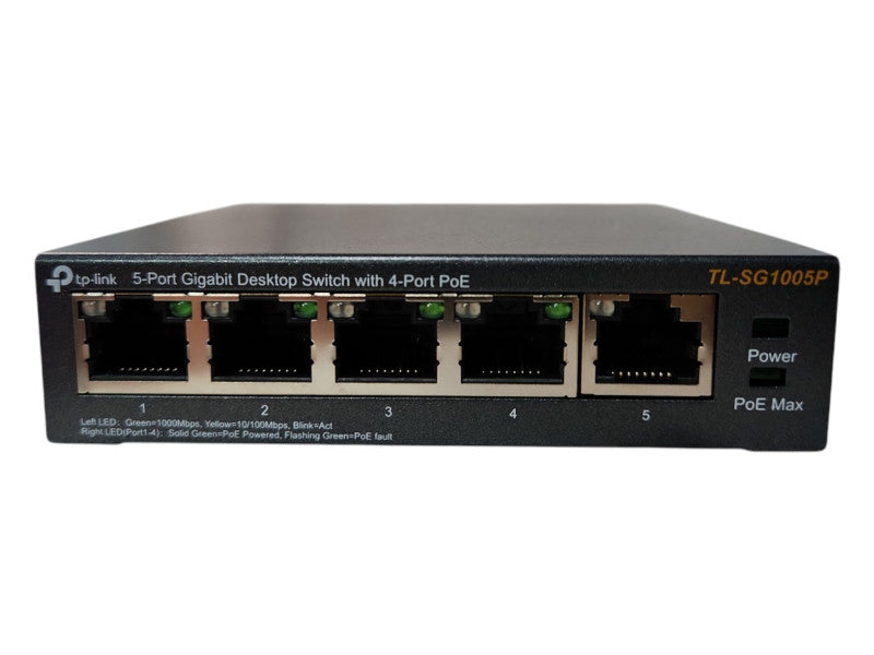 TP-Link TL-SG1005P-PD 5 Port PoE Passthrough Gigabit Ethernet Switch