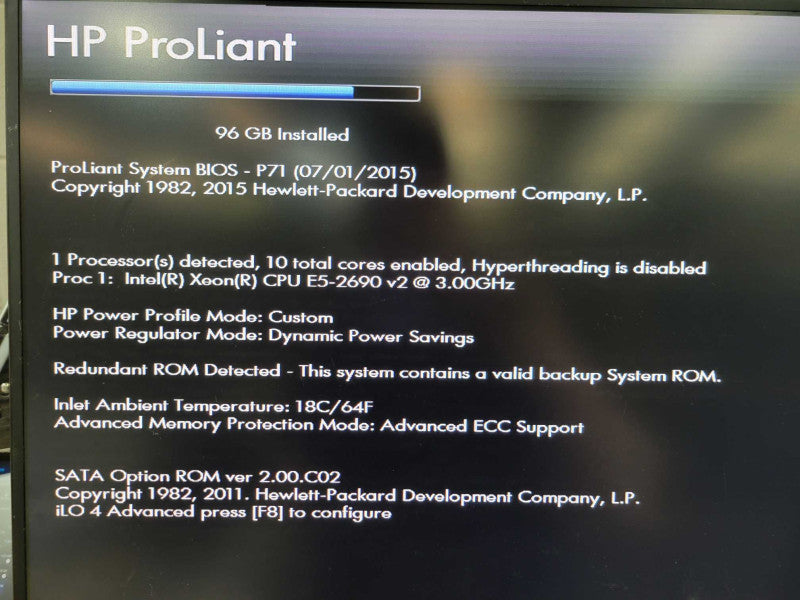 HP ProLiant DL360p Gen 8 Server - Xeon E5-2690 V2 96GB DDR3 P420i 2x 750W PSU %