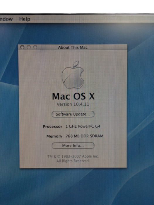 Apple iMac G4 PowerPC 1.0Ghz / 256MB / 80HD  -