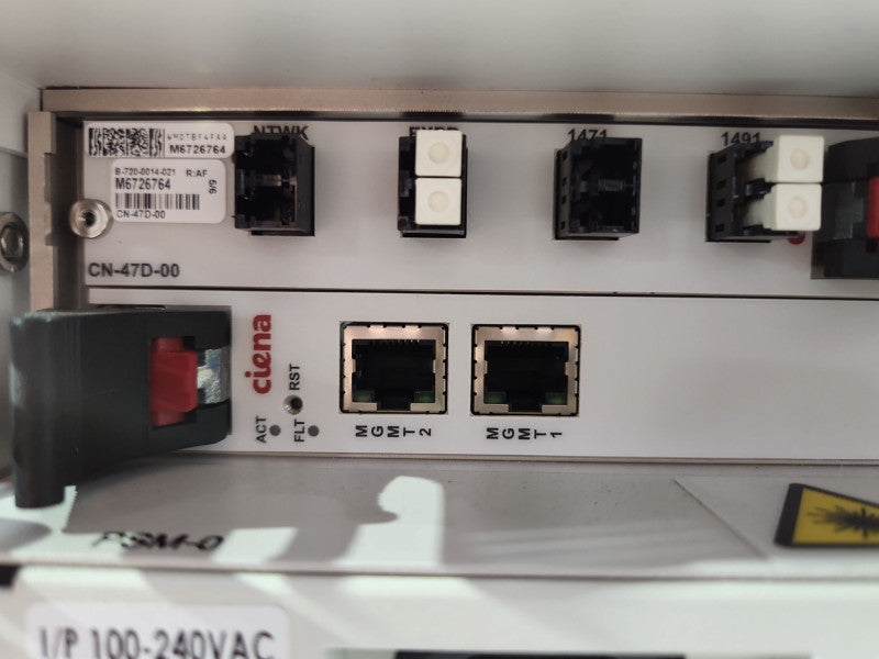 CIENA CN4200 MC CHASSIS W/ CN-47D-00, CN-M3-FLEX-F, 2X PSU, READ