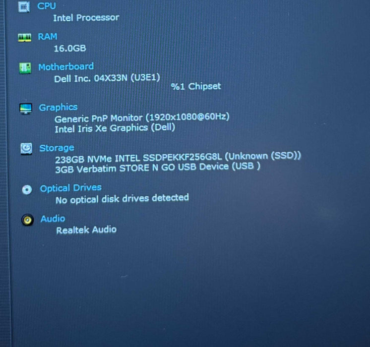Dell Latitude 5430 Core i7-1265U@1.8GHz 16GB RAM 256GB SSD No Power Adapter  Lap200