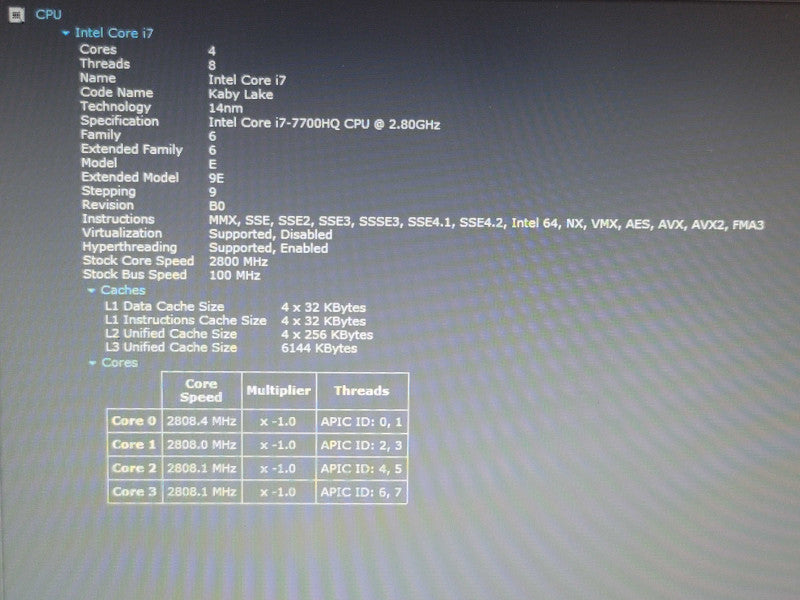 MSI GL62M i7-7700HQ 16GB DDR4 GTX 1050 256GB M.2 SSD  β Lap200