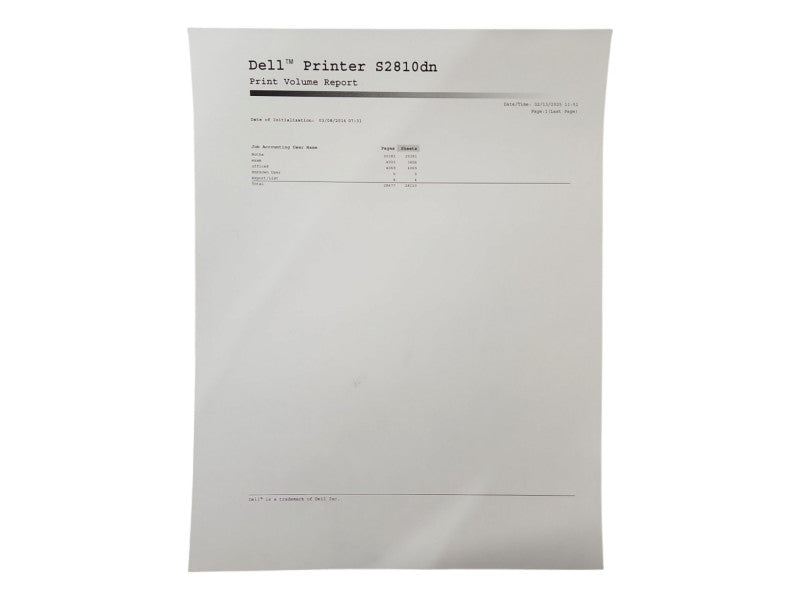 Dell S2810DN Laser Standard Monochrome Workgroup Printer w/ Toner