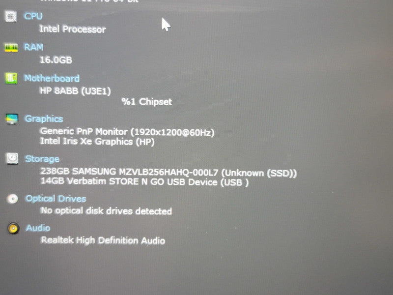 HP EliteBook 840 G9 i5-1245U 16GB 256GB SSD READ!! β Lap200