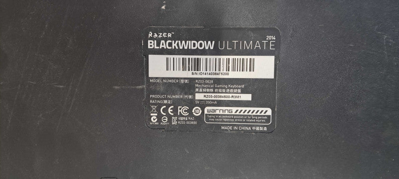 Razer BlackWidow Ultimate 2014 Keyboard RZ03-0038