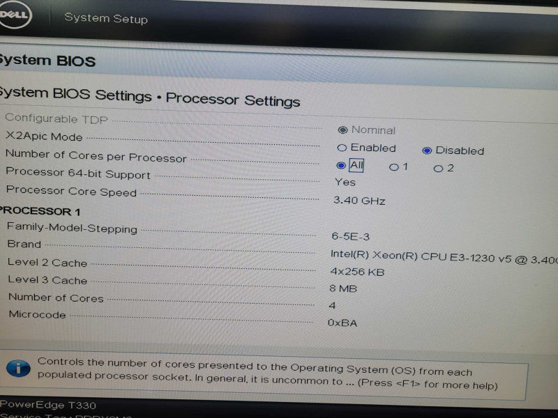 Dell PowerEdge T330 - Xeon E3-1230 v5 24GB DDR4 3x300GB SAS PERC H730 350W PS %