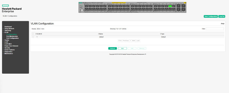 HPE OfficeConnect 48-port PoE+ Gigabit Network Switch J9984A