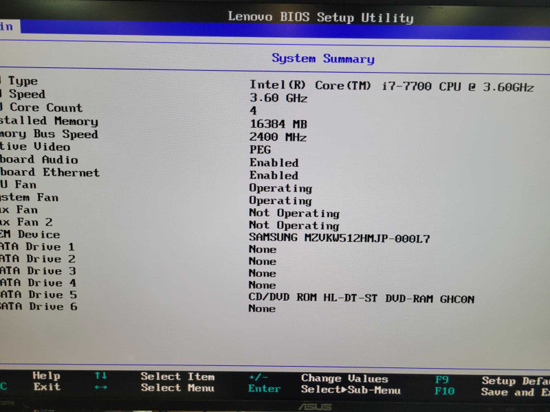LenovoThinkStation P320 - Core i7-7700 16GB DDR4 QUADRO K2200 250W PSU %