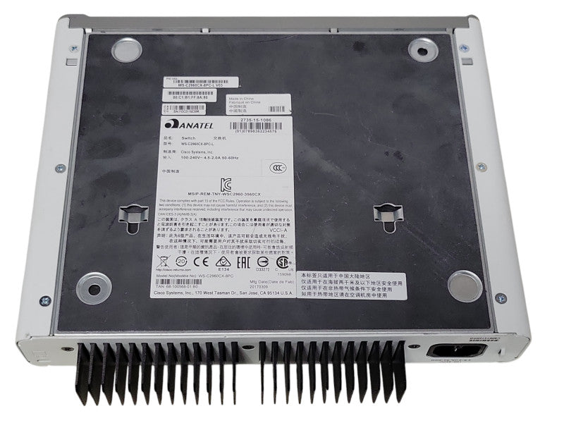 Cisco Catalyst 2960-CX WS-C2960CX-8PC-L 8-Port PoE Gigabit Network Switch _