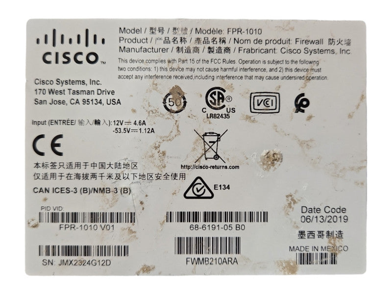 Cisco Firepower 1000 Series, FPR-1010, Factory Reset