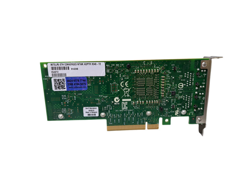 Intel X540-T2 | 2-Port 10GBaseT RJ-45 PCIe 3.0 x8 Network Card | Low Profile