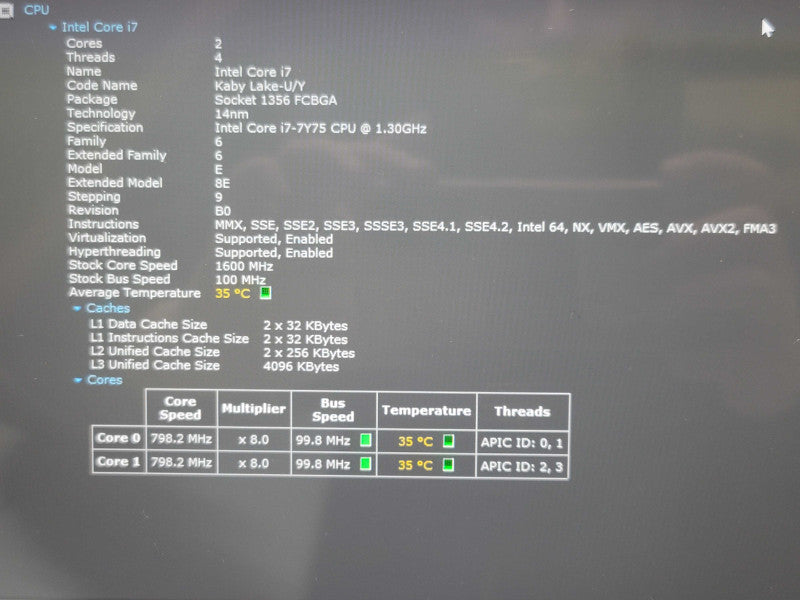 Dell XPS 13 9365 i7-7Y75 16GB RAM 256GB SSD TOUCH SCREEN READ β Lap200