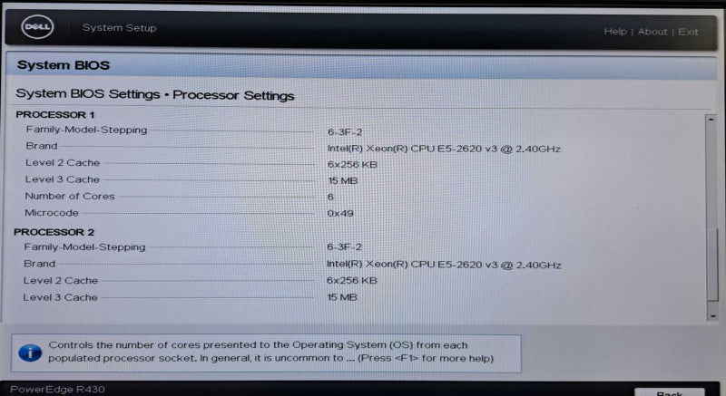 Dell R430 1U Server| 2x Xeon E5-2620 v3 @2.40GHz, 16GB DDR4, No RAID, 4x 3.5"
