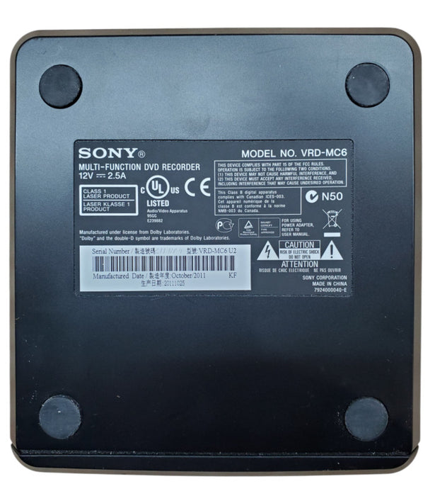 Sony Multi-Function DVD Recorder VRD-MC6 | *READ*