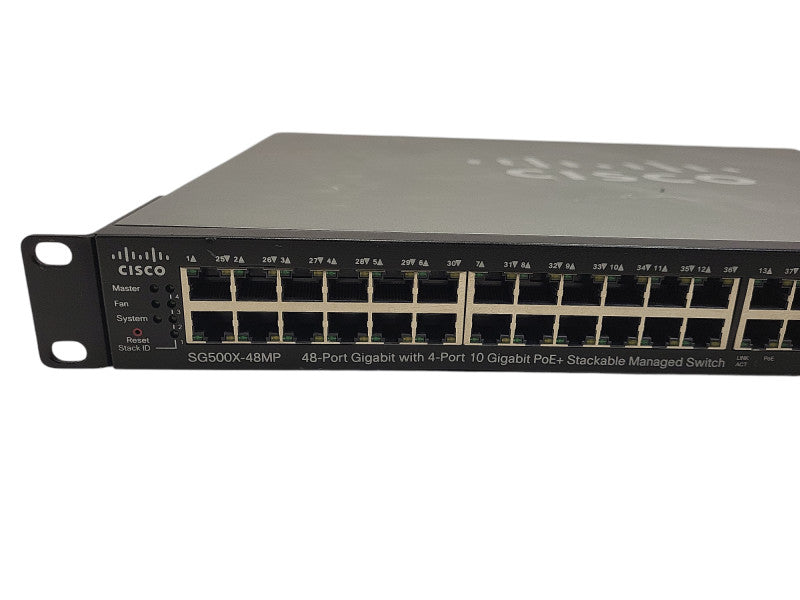 Cisco SG500X 48MP- 48 Ports 10/100/1000 with 4-Port 10-Gigabit POE+  $